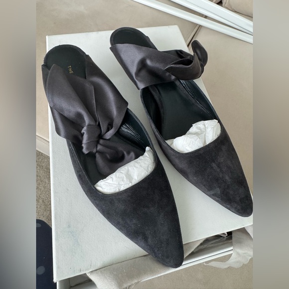 THE ROW Coco Suede Mule - Picture 6 of 12